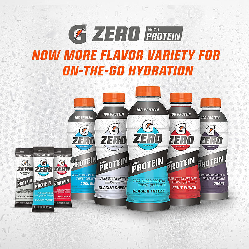 Save on Gatorade Zero Protein Thirst Quencher Fruit Punch - 4 pk